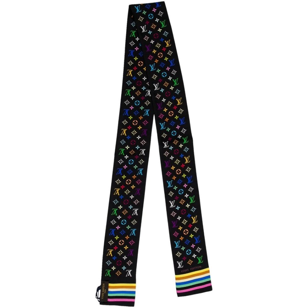Louis Vuitton | Takashi Murakami Multicolor Silk Bandeau Twilly - Picture 2 of 6